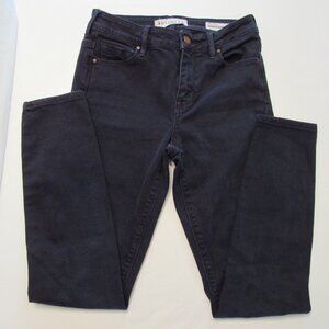 Bullhead Black High Rise Skinniest Ankle Jeans Busted Knee 24